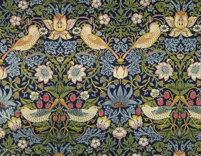 "Le Voleur de fraises" textile conçu par William Morris - William Morris